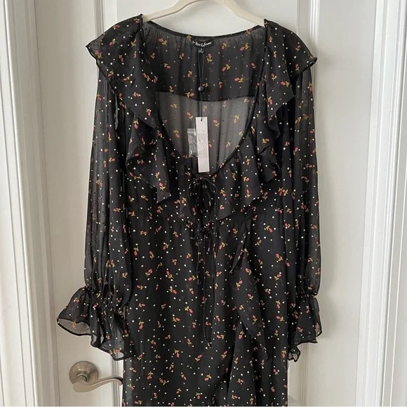 NWT - For Love and Lemons - Juliana Floral-Print Maxi Dress - Picture 5 of 13